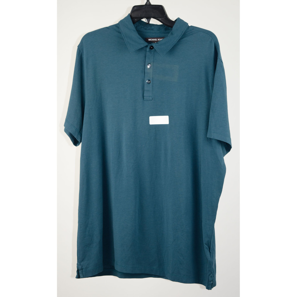 Customer Return Michael Kors Men's Bryant Stretch Pima Cotton Polo Shirt-SG-XL